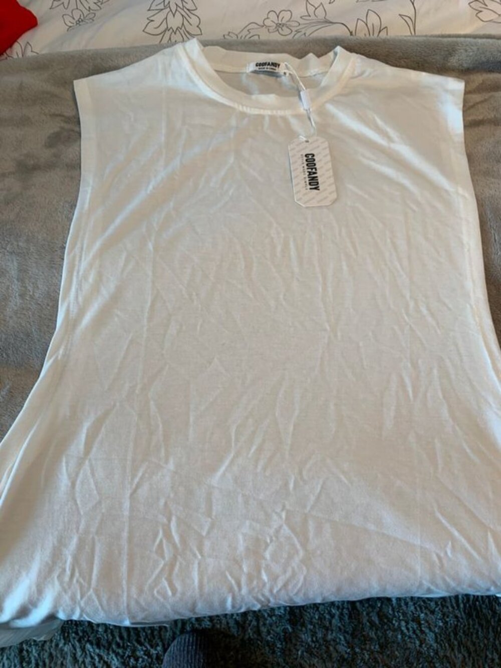 COOFANDY Men Workout Tank Top Gym Bodybuilding Sleeveless SizeXL